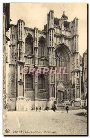 Carte Postale Ancienne Louvain Eglise Saint Pierre