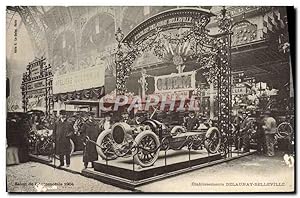 Carte Postale Ancienne Etablissement Delaunay Belleville Salon de l'automobile 1904