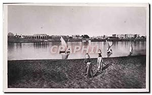 Carte Postale Ancienne Luxor Général View Of The Temple The Colonnade Of Different Capitals Egypte