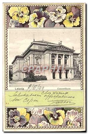 Carte Postale Ancienne Leipzig Concerthall