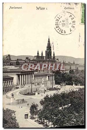 Carte Postale Ancienne Parlament Wien Rathaus