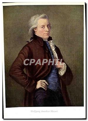 Bild des Verkufers fr Carte Postale Moderne Wolfgang Amadeus Mozart Tischbein zum Verkauf von CPAPHIL