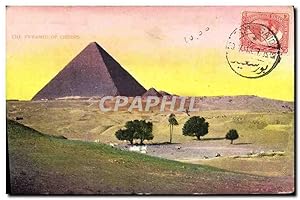 Carte Postale Ancienne The Pyramid Of Cheops