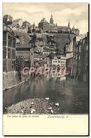 Carte Postale Ancienne Luxembourg vue Prise du Pont du Grund