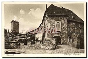 Carte Postale Ancienne Eisenach Wartburg Eingang