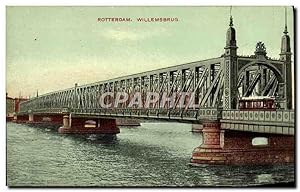 Carte Postale Ancienne Rotterdam Willemsbrug