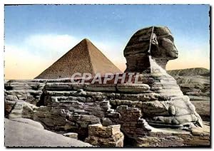 Carte Postale Moderne The Great Sphinx and Cheops Pyramid Egypte