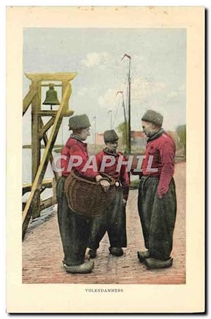 Carte Postale Ancienne Volendammers Folklore