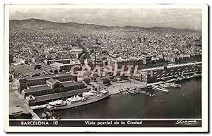 Bild des Verkufers fr Carte Postale Ancienne Barcelona Vista Parcial de la Ciudad zum Verkauf von CPAPHIL