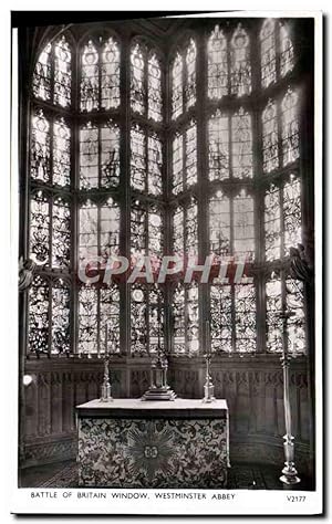Bild des Verkufers fr Carte Postale Ancienne Battle Of Britain Window Westminster Abbey zum Verkauf von CPAPHIL