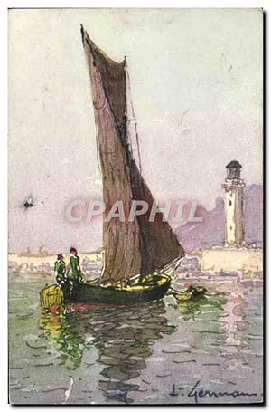 Carte Postale Ancienne Bateau