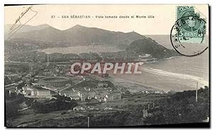 Carte Postale Ancienne San Sebastian Vista Tomada Desde el Monte Ulia