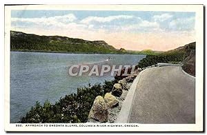 Carte Postale Ancienne Approach To Oneonta Bluffs Columbia River Highway Oregon