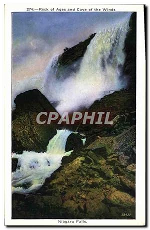 Carte Postale Ancienne Rock of Ages and Cave of the Winds Niagara Falls