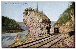 Carte Postale Ancienne Giant Rock in the Gorge Niagara