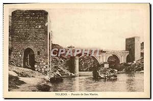 Carte Postale Ancienne Toledo Puente de San Martin