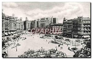 Carte Postale Ancienne Valencia plaza del Caudillo