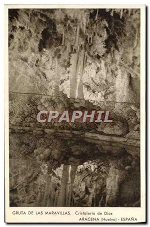 Imagen del vendedor de Carte Postale Ancienne Aracena Gruta de las maravillas Cristaleria de Dios a la venta por CPAPHIL