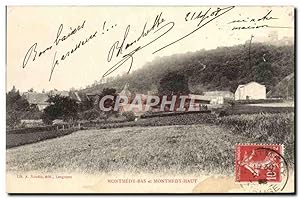 Carte Postale Ancienne Montmedy Bas et Montmedy Haut