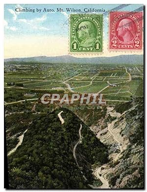 Image du vendeur pour Carte Postale Ancienne Climbing By Auto Mt Wilson California mis en vente par CPAPHIL