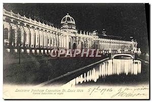 Carte Postale Ancienne Louisiana Purchase Exposition St Louis 1904 Varied Industries At Night