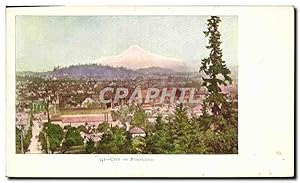 Carte Postale Ancienne City Of Portland