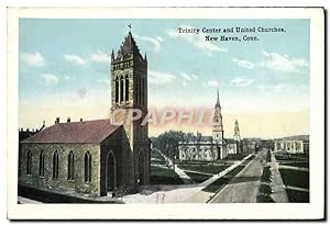 Seller image for Carte Postale Ancienne Trinity Center and United churches New Haven for sale by CPAPHIL