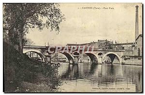 Carte Postale Ancienne Castres Pont Biais