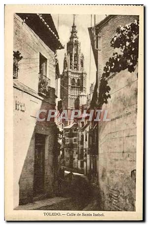 Carte Postale Ancienne Toledo Calle de Santa Isabel