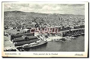 Bild des Verkufers fr Carte Postale Ancienne Barcelona Vista Parcial de La Ciudad zum Verkauf von CPAPHIL