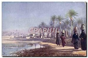 Carte Postale Ancienne Water carriers near Cairo Egypt