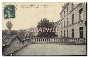 Carte Postale Ancienne Arcueil Cachan vue des Aqueducs prise de la terrasse de la maison des soeurs
