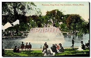 Bild des Verkufers fr Carte Postale Ancienne Fountain Frog Pond The Common Boston Mass zum Verkauf von CPAPHIL