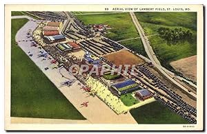 Carte Postale Ancienne Aerial View Of Lambert Field St Louis Mo Avions