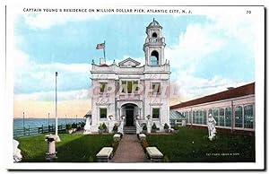 Carte Postale Ancienne Captain Young's Residence on Million Dollar Pier Atlantic City