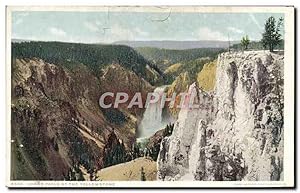 Carte Postale Ancienne Lower Falls of the Yellowstone
