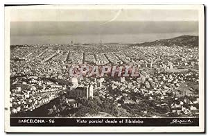 Carte Postale Ancienne Barcelona Vista Parcial desde el Tibidabo