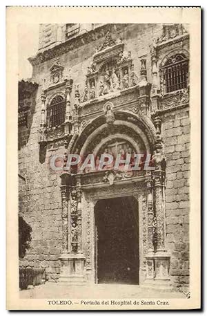 Carte Postale Ancienne Toledo Portada del Hospital de Santa Cruz