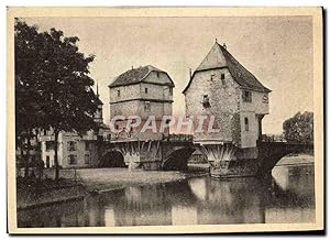 Carte Postale Ancienne Bad Kreuznach Vieilles Maisons Sur Le Pont