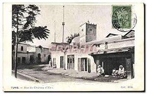 Carte Postale Ancienne Tunis Rue Du Château D'Eau