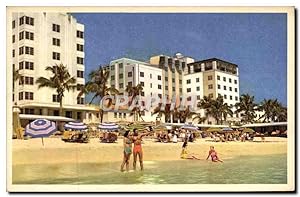 Carte Postale Ancienne Pan American World Airways Miami Beach