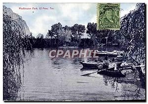 Carte Postale Ancienne Washington Park El Paso Tex