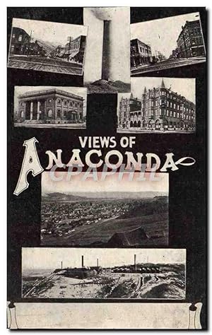 Carte Postale Ancienne Views Of Anaconda