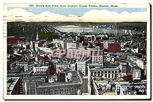 Image du vendeur pour Carte Postale Ancienne Bird's Eye View From Custom House Tower Boston Mass mis en vente par CPAPHIL