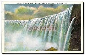 Carte Postale Ancienne The Falls from Deck of Maid Of the Mist Niagara Falls