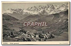 Carte Postale Ancienne Potes Vista générale