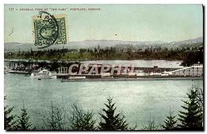 Carte Postale Ancienne Général View At The Oaks Portalnd Oregon