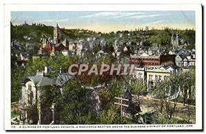 Carte Postale Ancienne A Glimpse Of Portalnd Heights A Residence Section Above The Business Distr...
