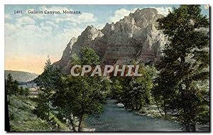 Carte Postale Ancienne Galatin Canyon Montana