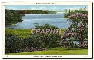 Carte Postale Ancienne Martha's Vineyard Island Tashmoo Lake Vineyard Haven Mass